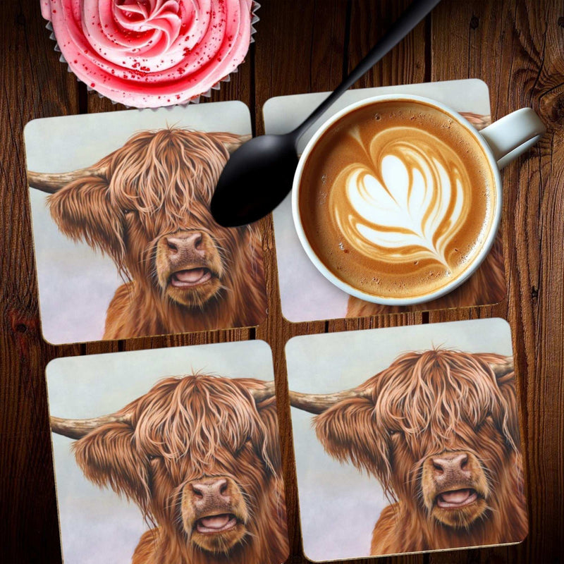 Fergus Highland Cow Coasters
