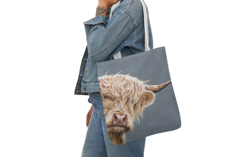 Highland Cow Shopping Bag Canvas Tote Bag