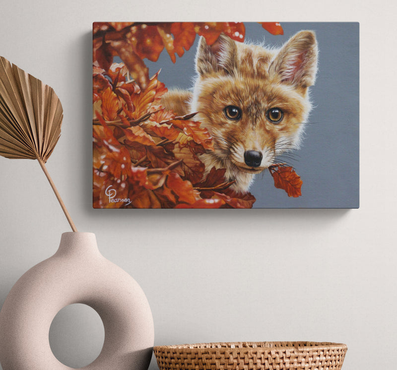 Bright Eyes Fox Canvas Art – Vibrant Wildlife Print