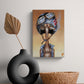 Biker Cat Small Canvas Wall Art