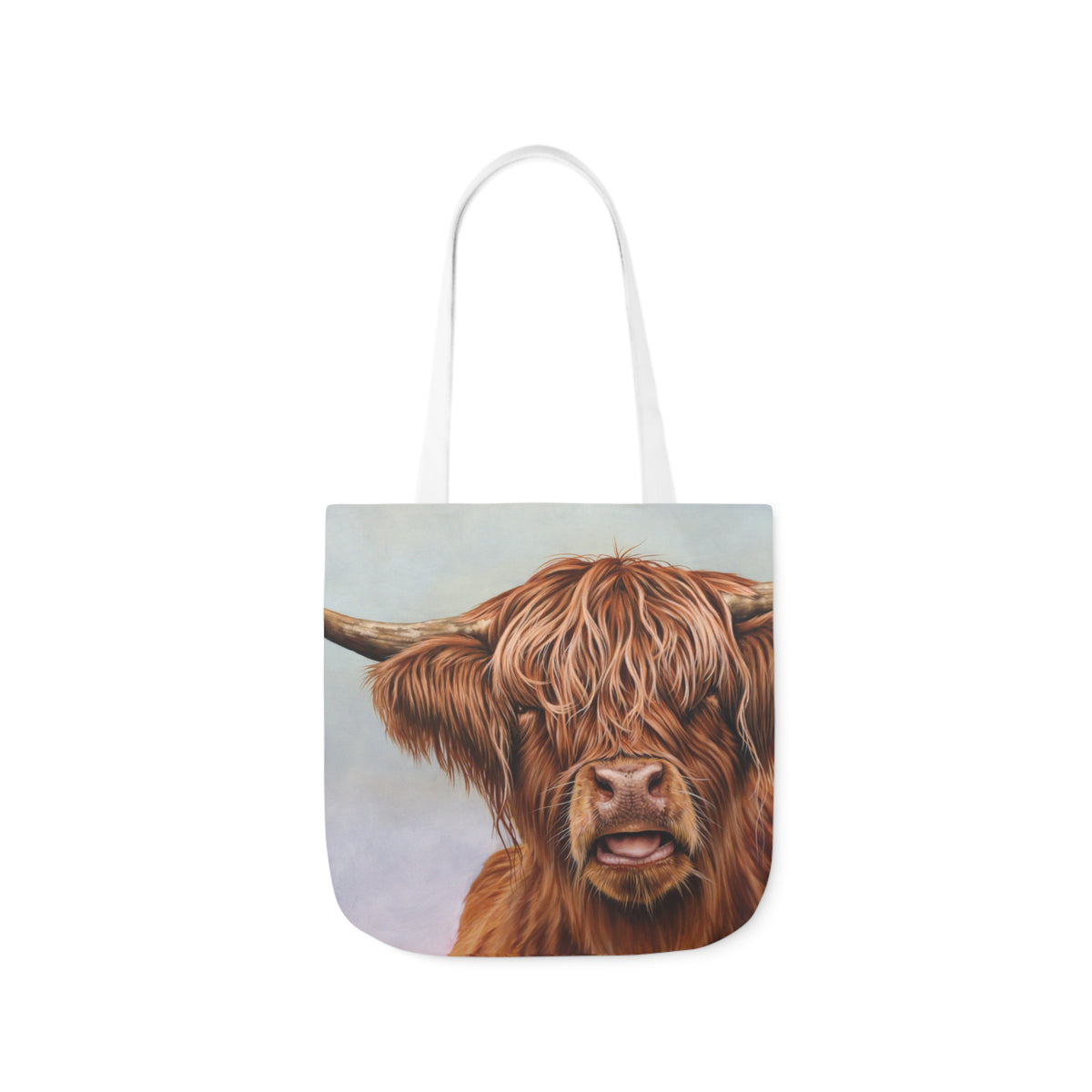 Fergus Highland Cow Shopping Bag Canvas Tote Bag