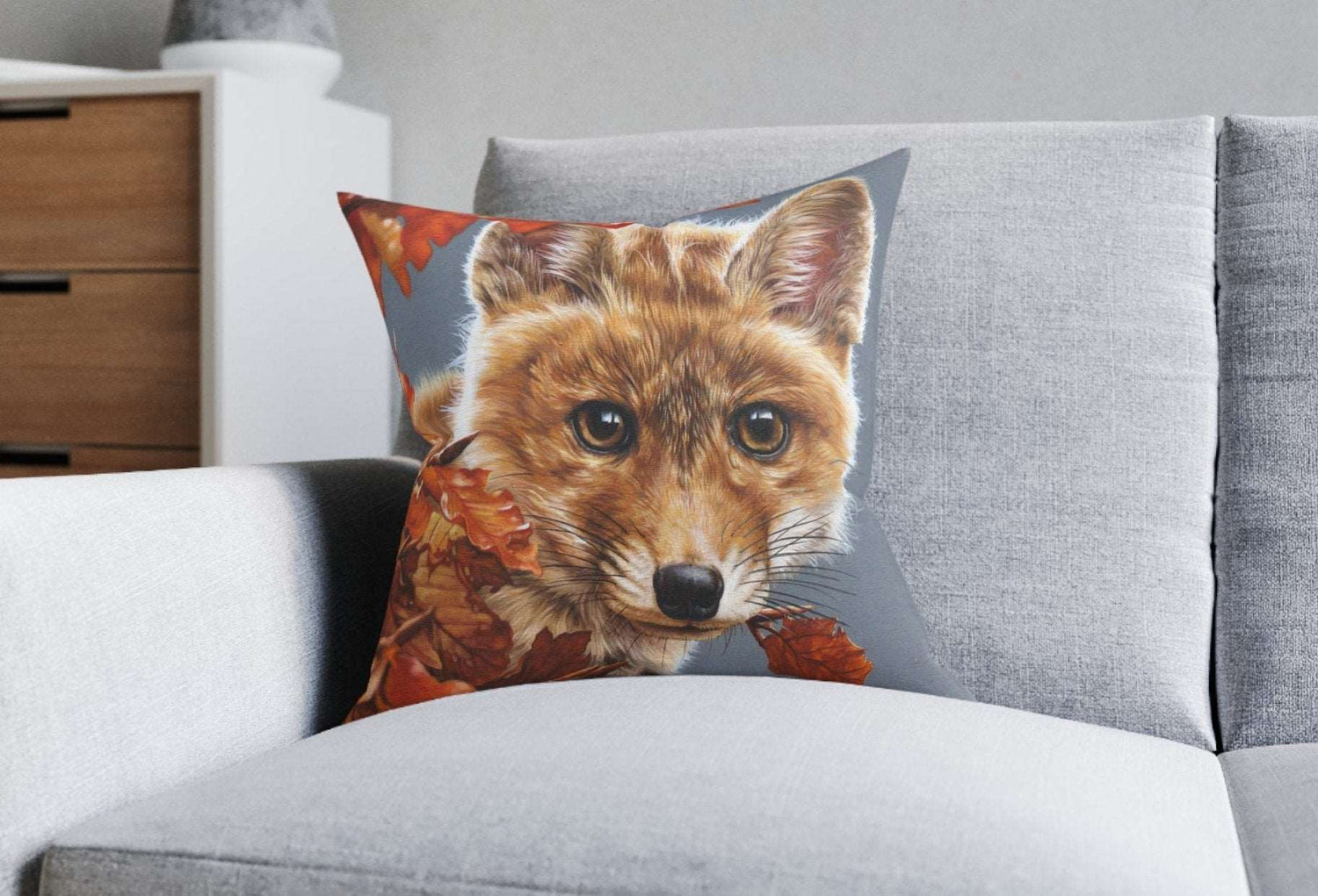 Fox Cushion Art