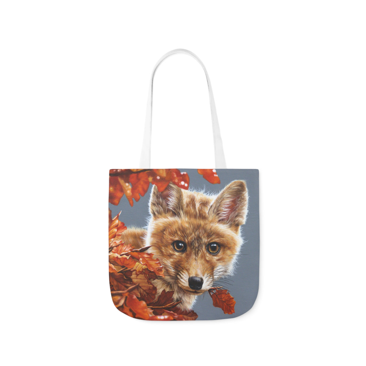 Fox Shopping Bag Tote Bag black handles