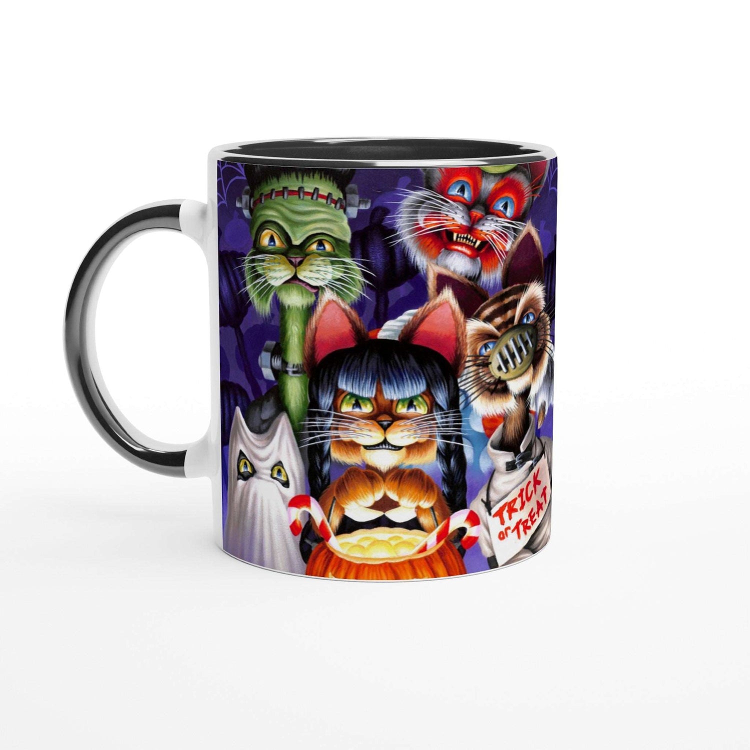 Halloween Cats Ceramic Mug