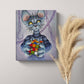 Hell Cat Small Canvas Wall Art