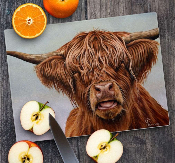 Highland Cow Chopping Board Fergus