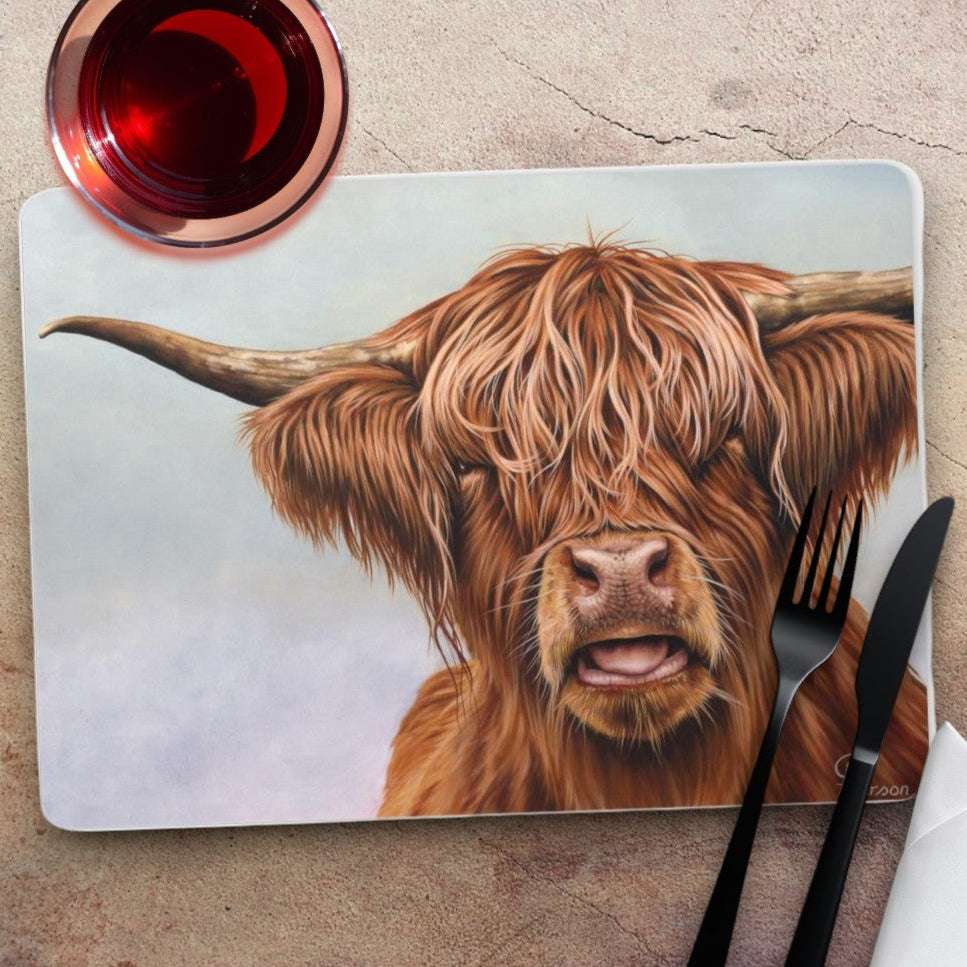 Highland Cow Placemat Fergus