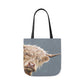 Highland Cow Shopping Bag Canvas Tote Bag black handle