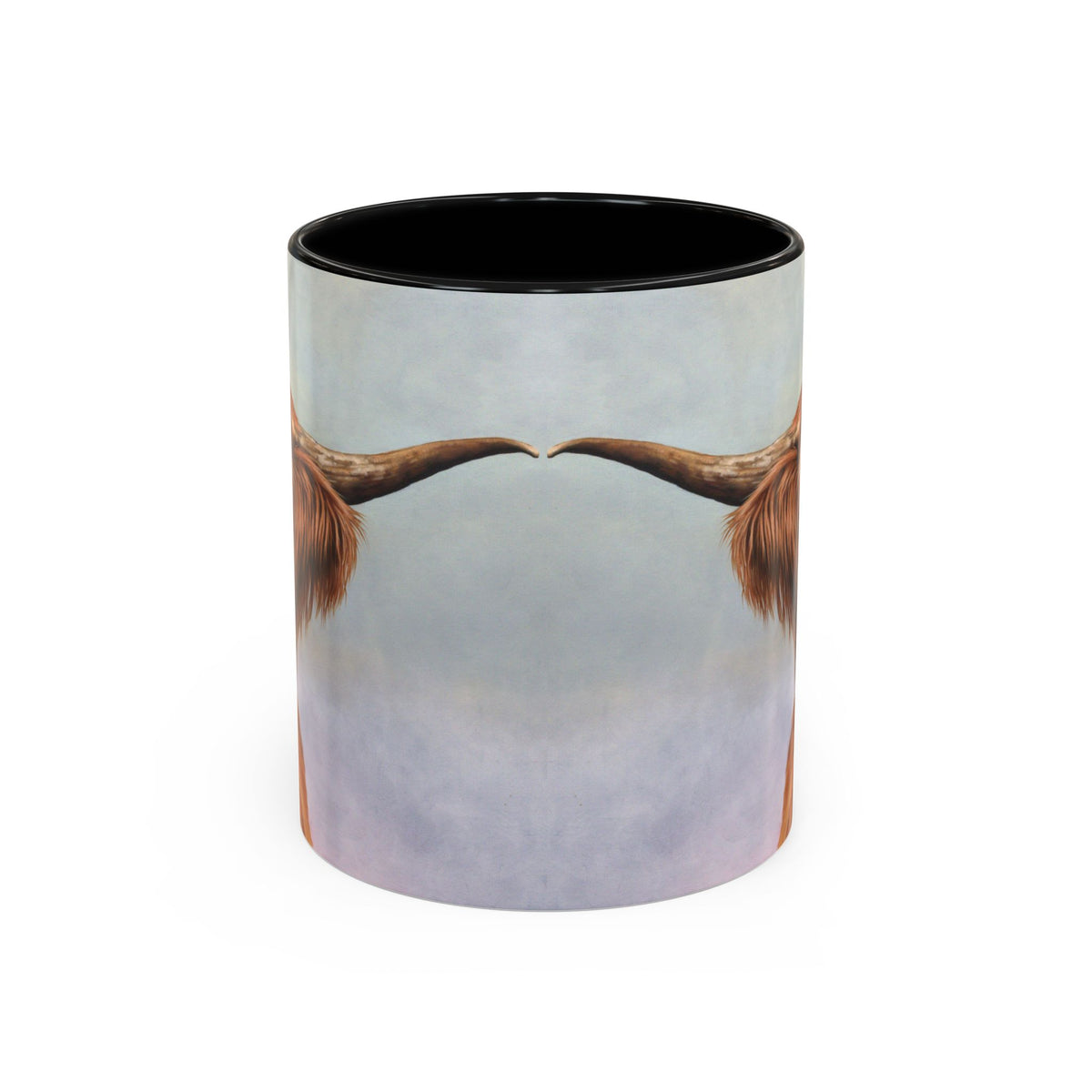 Highland cow accent mug