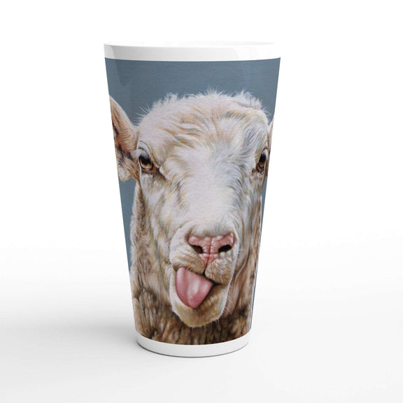 Lady fluffington sheep latte mug