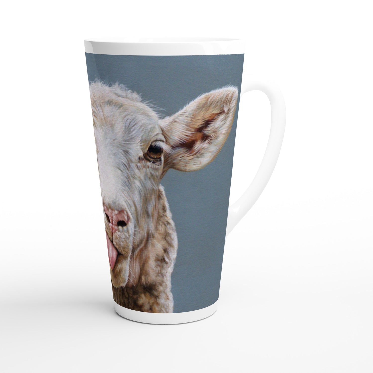 Lady fluffington sheep latte mug