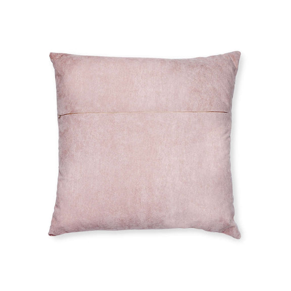 Sheep Square Pillow - Pink Back