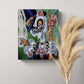 Voodoo Cat Small Canvas Wall Art