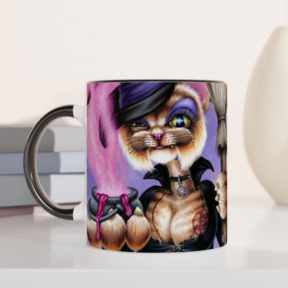 Witch Cat Ceramic Mug