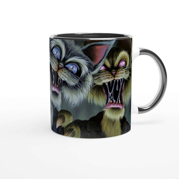 Zombie Cat Ceramic Mug