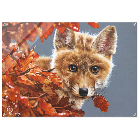 acrylic fox wall art