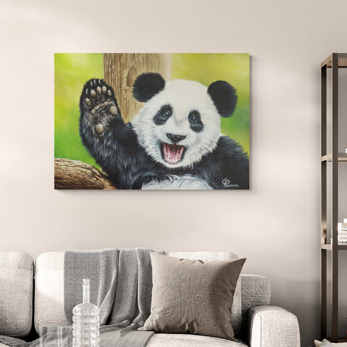 Lu Lu The Panda Canvas Print – Vibrant Wildlife Art For Your Home