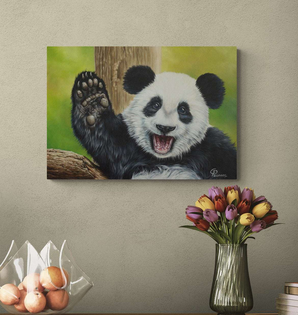Lu Lu The Panda Canvas Print – Vibrant Wildlife Art For Your Home
