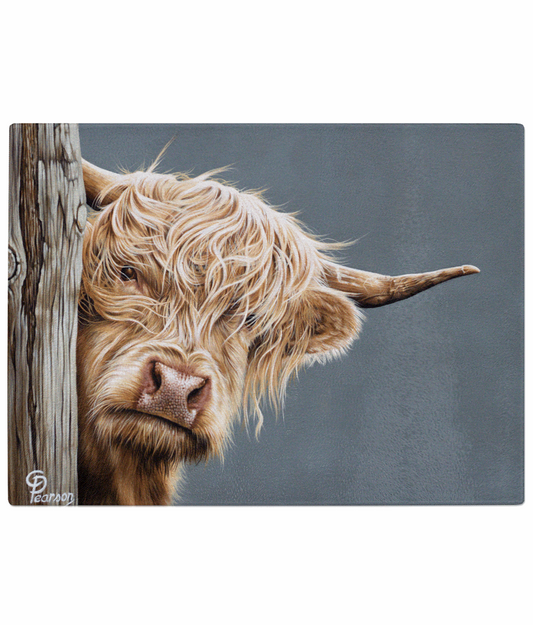 highland cow chopping board