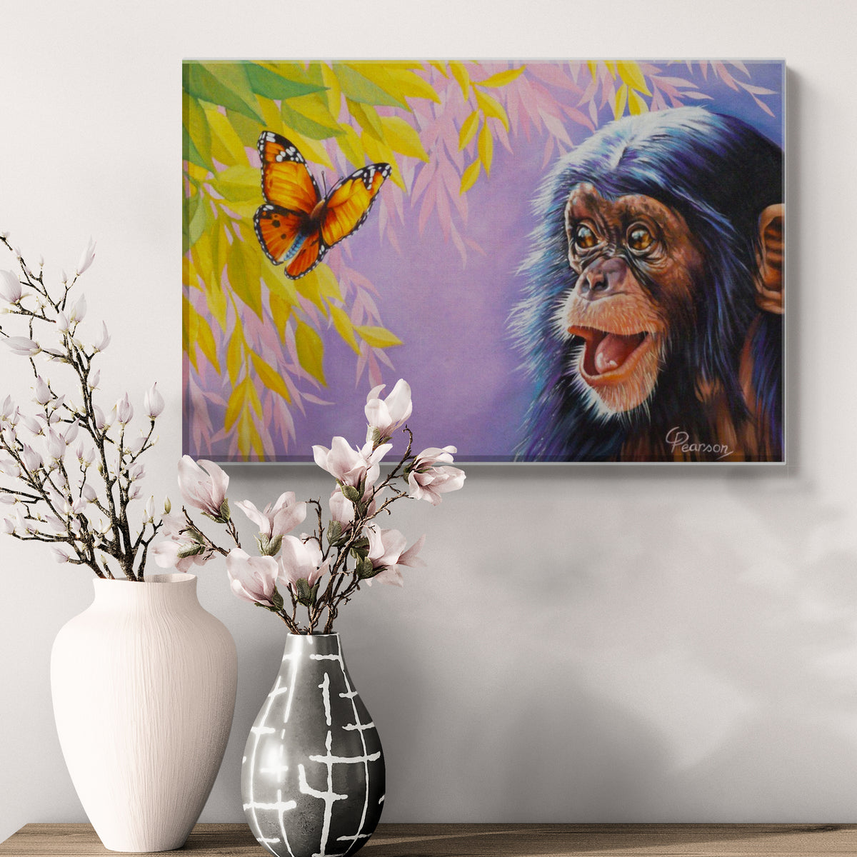 Love At First Sight Art Canvas Print – Vibrant Wildlife Art For Your Home