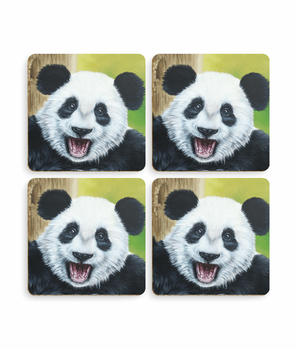 panda beer mats coaters