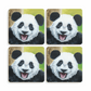 panda beer mats coaters
